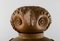Large Danish Skotterup Owl with Removable Head of Glazed Earthenware 5