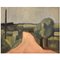 Modernistische Landschaft Öl auf Leinwand von Harald Giersing, 1920er 1