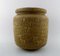 Saxbo Large Stoneware Vase in Modern Design with Glaze in Yellow Brown Tones 3