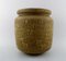 Saxbo Large Stoneware Vase in Modern Design with Glaze in Yellow Brown Tones, Image 3