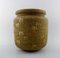 Saxbo Large Stoneware Vase in Modern Design with Glaze in Yellow Brown Tones, Image 2