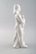 White Glazed Figurine of a Girl with Ca by Harold Salomon for Rorstrand 5
