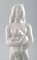 Weiß Glasierte Figurine eines Mädchens mit Ca von Harold Salomon für Rorstrand 4