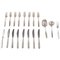Hans Hansen Charlotte Cutlery in Sterling Silver, 20th Century, Set of 19, Image 1