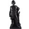 Große antike Skulptur aus schwarzem Terrakotta von L. Hjorth & Bertel Thorvaldsen 1