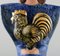 Seated Woman in Blue with Golden Rooster Figurine by Lisa Larson 6