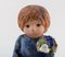 Girl with Flowers in Glazed Ceramic by Lisa Larson for Gustavsberg 4