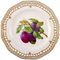 Royal Copenhagen Flora Danica Pierced Dinner Plate with Fruit Motif Plum, Image 1