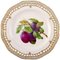 Royal Copenhagen Flora Danica Pierced Dinner Plate with Fruit Motif Plum, Immagine 1