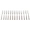 Hans Hansen Silverware Number 2 Lunch Forks in Silver, Set of 13 1