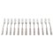 Hans Hansen Silverware Number 2 Lunch Forks in Silver, Set of 13, Image 1