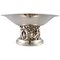 Large French Modernist Compote in Plated Silver by Jean Boggio for Roux-Marquiand 1