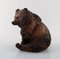 Alumina Faience Sitting Bear by Jeanne Great for Royal Copenhagen, Image 4