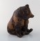 Alumina Faience Sitting Bear by Jeanne Great for Royal Copenhagen, Image 2