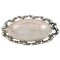 Large Silver Bowl Pierced with Grape Vines 1