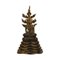 Bangkok School Big Buddha in Patinated Bronze, 1800s 1
