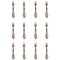 Continental Hand-Hammered Cake Forks from Georg Jensen, 20th Century, Set of 12, Image 1