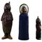 Figure in ceramica di Rolf Palm per Höganäs, India, anni '50, set di 3, Immagine 1