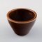 Saxbo Stoneware Vase in Modern Design with Glaze in Brown Shades 3