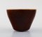 Saxbo Stoneware Vase in Modern Design with Glaze in Brown Shades, Image 2