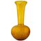 Emile Gallé Style Art Glass Vase in Yellow Shades, 20th Century 1
