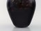 Vase in Black Mouth Blown Art Glass by Paul Grähs, Image 5