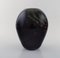 Vase in Black Mouth Blown Art Glass by Paul Grähs 3