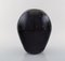 Vase in Black Mouth Blown Art Glass by Paul Grähs 2