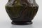 Dänische Jugendstil Vase aus dunkelgrün glasierter Keramik von Moller & Bøgely 4