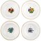 Antique Royal Copenhagen Deep Plates in Flora Danica Style, Set of 4 1