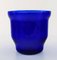 Lyngby Art Glass Vases in Blue, Set of 3 4