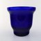 Lyngby Art Glass Vases in Blue, Set of 3 3