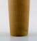 Große Rörstrand Ritzi Keramik Vase in Geriffeltem Stil, 1960er 3