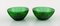 Arthur Percy für Nybro Sweden Collection of Green Art Glass, Set of 9 2