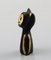 Walter Bosse for Herta Baller Black Gold Line Cat in Bronze, 1950s 2