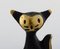 Walter Bosse for Herta Baller Black Gold Line Cat in Bronze, 1950s 5