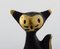 Walter Bosse for Herta Baller Black Gold Line Cat in Bronze, 1950s, Image 5