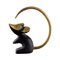 Walter Bosse for Herta Baller Black Gold Line Mouse in Bronze, 1950s 1