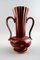 Collection of Red Rubin Pottery with Red Glaze and Gold by Arthur Percy for Upsala-Ekeby, Set of 4 2