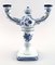 Aluminia & Royal Copenhagen Blue Tranquebar 2-Arm Candleholder, 1940s, Imagen 2