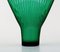 Bols et Vase Arthur Percy pour Nybro en Verre Art Vert, Suède, Set de 3 5