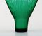Cuencos y jarrón de vidrio artístico en verde de Peter Percy para Nybro Sweden. Juego de 3, Imagen 5
