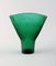 Cuencos y jarrón de vidrio artístico en verde de Peter Percy para Nybro Sweden. Juego de 3, Imagen 3