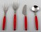 Cutlery in Stainless Steel by Henning Koppel for Strata, 1970s, Set of 16 2