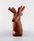 Glazed Ceramic Deer Figure by Lisa Larson for Jie Stengods-Ateljé 2