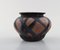 Glasierte Steingut Vase in modernem Design von Kähler, 1930er 2