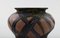 Glasierte Steingut Vase in modernem Design von Kähler, 1930er 3