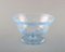 Art Deco Satin-Cut Light Blue Art Glass Bowl on Foot by Simon Gate for Orrefors, 1928 2