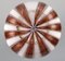 Mouth Blown Brown and White Striped Murano Art Glass Zanfirico Vase, 1960s, Image 5