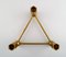 Gusum Metal Candleholder in Brass for 3 Lights, Image 3